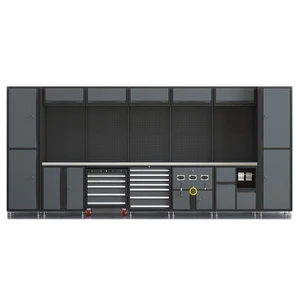 Customizable Modular Heavy-Duty Steel Garage Workstation Tool Cabinet Durable Workshop Tool Cabinet Storage Workbench