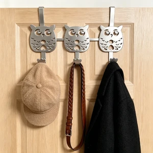 DaS Creative Home Metal Storage Hooks Kitchen Hooks Owl Shape Bathroom Hooks