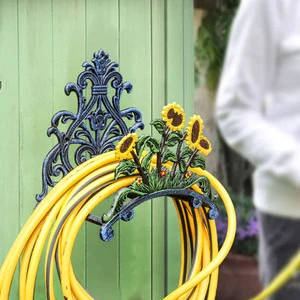 Minimalist cast iron vintage iron pipe wall-mounted storage rack gardening rack