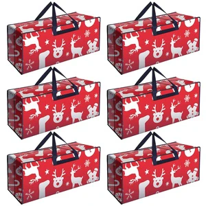 Extra Large Heavy Duty PP PVC Waterproof Stuffed & Plush Multi-Purpose Cube Moving Storage Bags Portable Travel