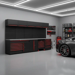 Rockshell Heavy Duty Garage Storage Cabinet Workshop Table Garage Tool Storage Garage Workshop Cabinet Werkzeugschrank