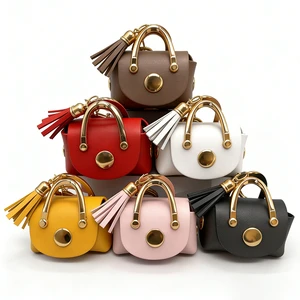 Wholesale Mini Purse Keychain Bag Charm Cute Coin Pouch Handbag Pendant With Carabiner For Gifts