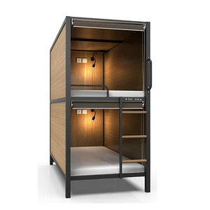 JZD Factory Sleep Pod Cabin Nap Cab Sleepbox Metal Bunk Bed Adult Capsule Bed For Sale
