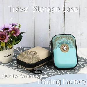 Custom Water Resistant Portable Makeup Case Travel for Bag with Zipper Closure PU Material Cosmetics Bag