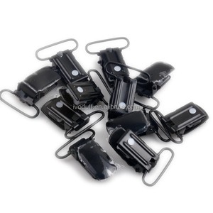 Wholesale Matte Black Suspender Clip 25mm for Pants