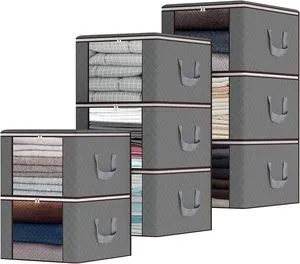Non-woven Bed Bottom Quilt Storage Bag Wardrobe Clothes Dustproof and Moisture-proof Storage Bag Foldable Stacking Storage Boxes