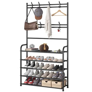 Hotsale Home Storage Organization Living Room Furniture Metal Clothes Hat Shoes Coat Racks Stand Free Standing Coat Rack