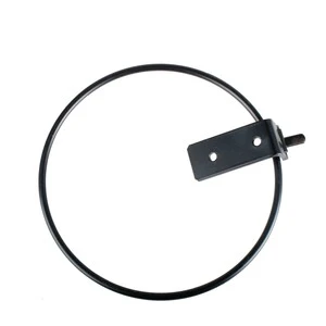6 Inch Iron Coated Black Simple Decorative Flower Pot Plant Ring Holder Garden Wall Mounted Hanging Basket Bracket