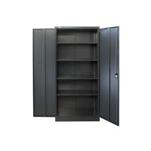 Anthracite Powder-Coated Metal Storage Locker Cabinet with 1.85m Height 0.90m Width 0.40m Depth