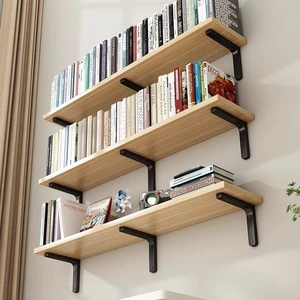 High-quality Factory Direct Sales Wooden Wall Shelf Hanging Bookshelf Partition Modern Heavy Duty for Bathroom and Living Room