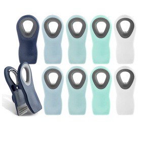 Bag Clips with Magnet- Food Clips, Chip Clips for Food Storage with Airtight Seal Grip for Bread Bags