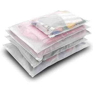 High Quality Transparent Clothing Storage Bags Reusable Hanging Zipper Bags PE Plastic Protection Organization Dresses Suits