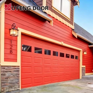 Hot Sale Customized Garage Door Made Of Aluminum Or Mirror Glass Or Wood Automatic Electric Garage Door Over Head Garage Door