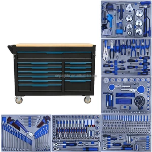 Tool Roller Cabinet Workshop Tool Chest with Tools Garage Workshop Cabinet Tool Box on Wheels Tool Cart with Tools