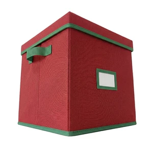 Christmas Decor Storage Box with Adjustable Dividers Multi-Compartment Organizer for Nutcrackers Figurines