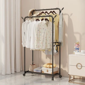 A Floor-standing Coat Rack, a Portable Bedroom Clothes Storage Rack, and a Multi-functional Storage Rack