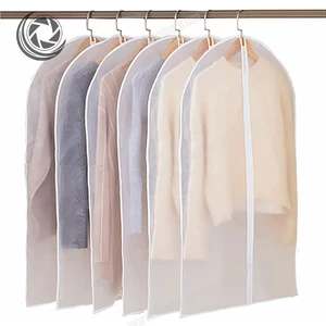 Garment Bag Suit Coat Dress Clothing Protection Dust Cover Peva Proof Storage Organizer for Closet Transparent Clothes Cover