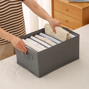 7/9 Grids Large Capacity Clothes Storage Bag Open Wardrobe Clothes Storage Box Organizers Storage with Handle