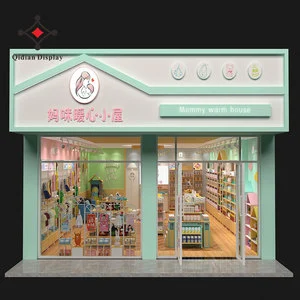 Customized Modular Luxury Removable Whole Display Clothing Rack Design for Mother Baby Store Eco-friendly One-stop Interior