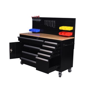 Industrial Heavy Duty #Trending JimBon Wholesale Rolling Tool Chest 10 Drawers 61in Mobile Workstation
