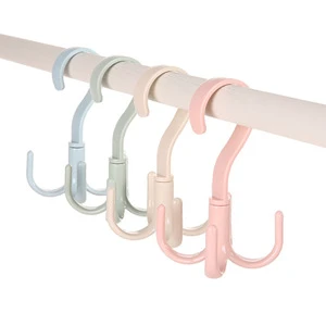 Creative 360-degree Rotatable Four-claw Hook Coat and Hat Hanging Surrounded Towel Wardrobe Storage Rack Storage Hanging Shoe Ra
