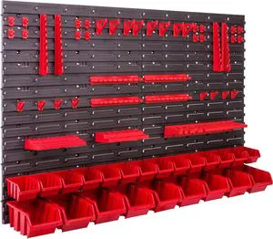 Garage Storage Box 1152x780mm, Box (23 Boxes) Stacking Storage BinsGarage Shelf Wall Mount Plastic Storage Bin for Garage