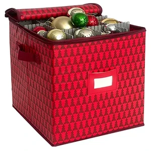 's Hot Sale Foldable Christmas Tree Organizer Storage Box Christmas Ornament for Ball Decorations
