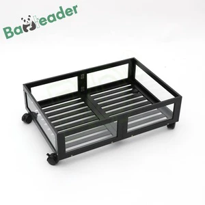 Stackable Bamboo Underbed Storage Bins With Rotating Wheels Customizable Size & Color Customized Logo & OEM/ODM Options