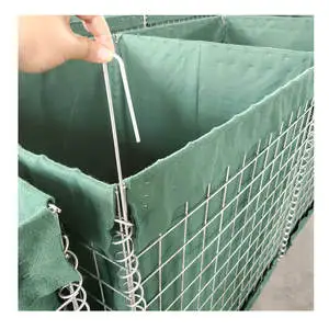 Movable Reusable Gabion Wall Welded Wire Mesh Basket Galvanized Anti-Corrosion Long Service Life For Emergency Flood Defense