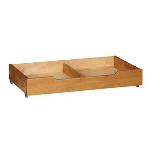 Solid Wood Under Bed Storage Drawer with 4 Wheels for Bedroom,Wooden Underbed Storage Organizer Suggested for Platform Bed