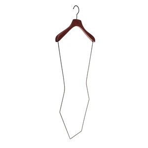 Inspring Wooden Swimwear Coat Hanger Rack with Single Tier Eco-Friendly Durable Space Saving Storage for Wardrobe
