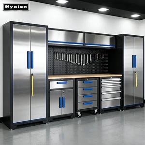 Heavy-duty Auto Repair Metal Storage Garage Workbench Combination Heavy Duty Workshop Tool Cabinet Garage Storage System