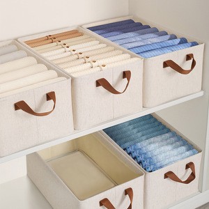 Hot Sale Foldable Clothes Storage Box Clothing Quilt Storage Bag Drawer Organizer For Shirts Pants Jeans