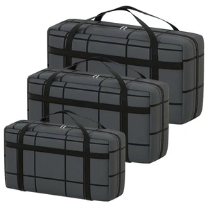 Large Capacity Travel Clothes Storage Bag Foldable Heavy Duty Quilt Organizing Bag for Household