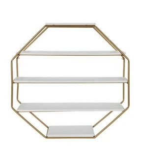 High Quality Modern Stylish Eco-Friendly Metal Non-folding Wall Mounted Living Room Storage Rack with Multifunction Design