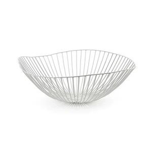 Square Metal Wire Storage Basket Stackable Eco-Friendly Vintage Multi-Purpose Neatening Organizer Strong Iron Wire Basket