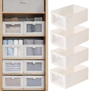 Jeans Storage Bags, Clothes Storage Boxes, Linen Storage Bags for Clothes Boxes Boite De Rangement Pliable