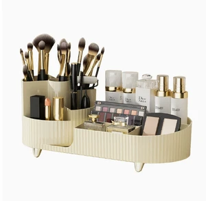 Cosmetic Storage Box Dust-proof and Moisture-proof Multi-functional Plastic Cosmetic Storage Box for Bedroom