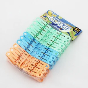Set of 20 Colorful Plastic Clothespins Cheap Peg Clothes Clips