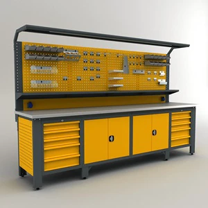 Metal Heavy Duty Steel Garage Tool Cabinet with Pegboard
