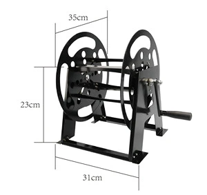 Heavy Duty Metal Extension Power Cord Reel Wheel Outdoor Cable Storage Wiring Accessories