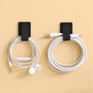 Adhesive Velcro Straps Reusable Cable Organizer Hook and Loop Tape for Home Office Desk Cord Management