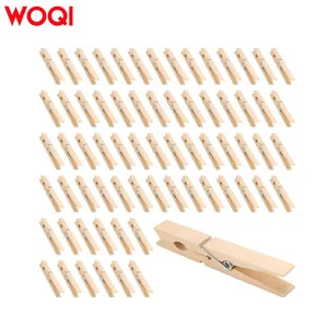 WOQI High-quality Natural Wooden Multifunctional Bag Clips with Hook Type Design for Behind Doors/Walls Use