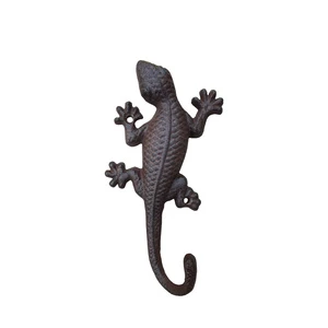Creative Gecko Hook Cast Iron Unique Wall Mounted Gecko Coat Hanger
