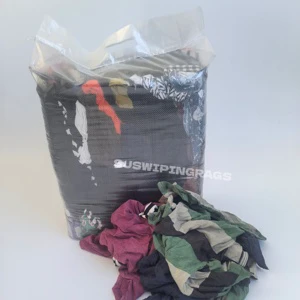 Wholesale Grade A Mixed Colored 100% Cotton Rags Industrial Cleaning Rags 10KG 15KG Wiping Rags for Cleaning