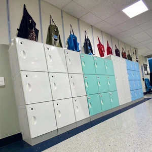 Easy Locker School Lockers ABS Plastic Combination Lock Key Lock-Eco-Friendly Durable Knock-Down Design Floor Mount Professional