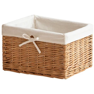 Woven Storage Basket Willow Basket Desktop Clothes Organizer