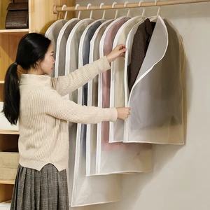 Closet Storage Travel Reusable Dust Clothing Cover Bag EVA Waterproof Coat Suit Garment Bag