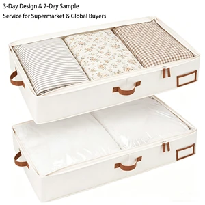 Bedding Storage Bags Under the Bed Clothing Closet Bed Sheet Quilt Duvet Cover Clothes Organizer Bins Box
