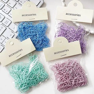 New Cute Heart Macaron Paper Clips Bagged Metal Clips with Magnet Material Available in 4 Colors